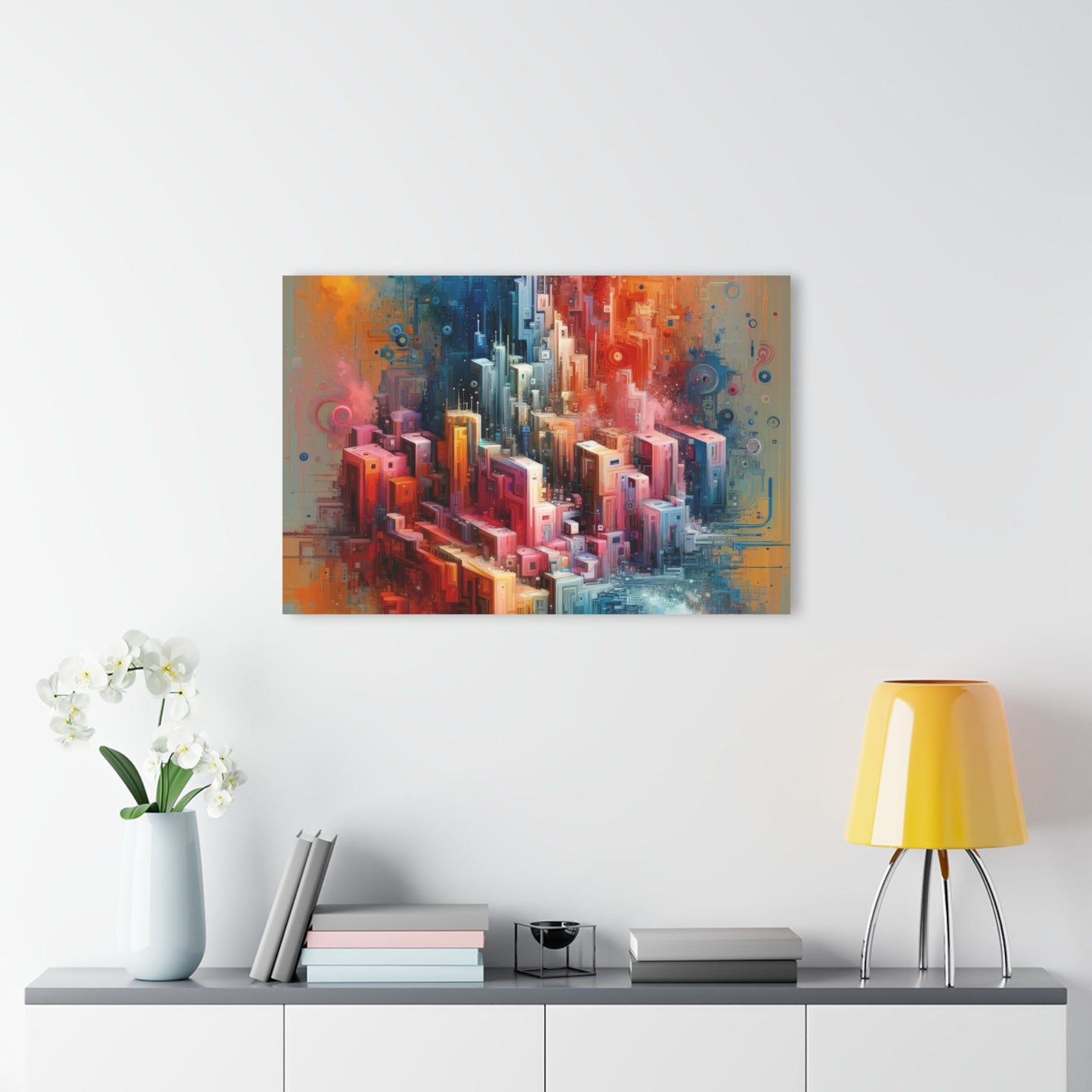 Digital Harmony Tachism Acrylic Prints (French Cleat Hanging) - ATUH.ART