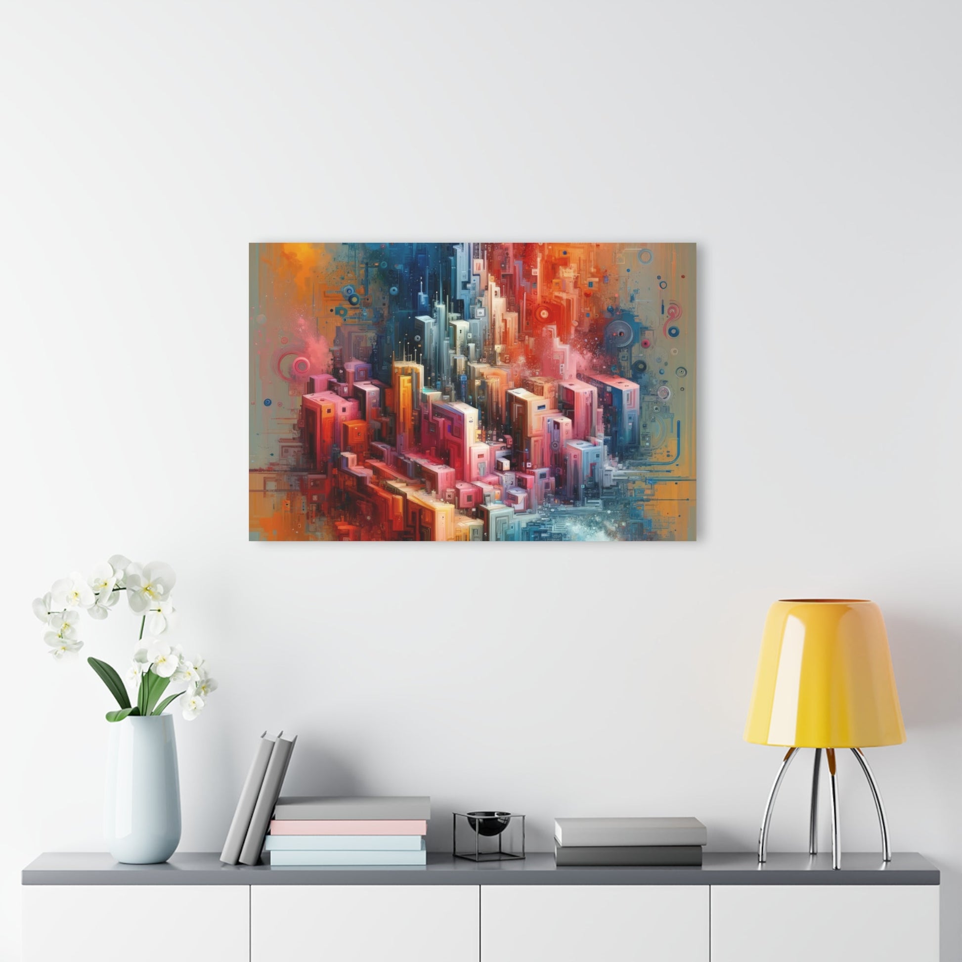 Digital Harmony Tachism Acrylic Prints (French Cleat Hanging) - ATUH.ART