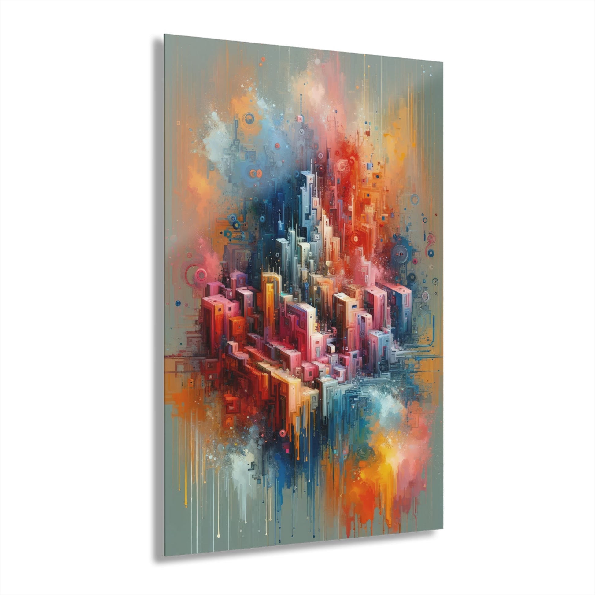 Digital Harmony Tachism Acrylic Prints (French Cleat Hanging) - ATUH.ART