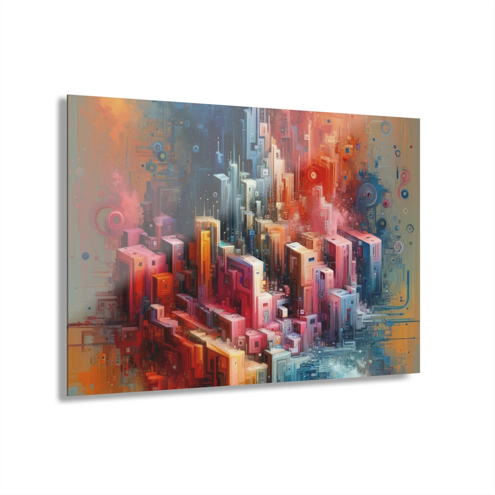 Digital Harmony Tachism Acrylic Prints (French Cleat Hanging) - ATUH.ART