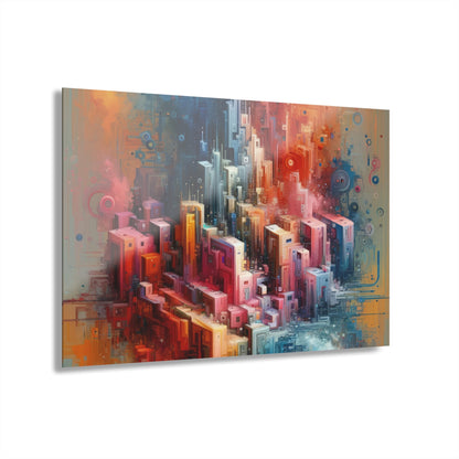 Digital Harmony Tachism Acrylic Prints (French Cleat Hanging) - ATUH.ART