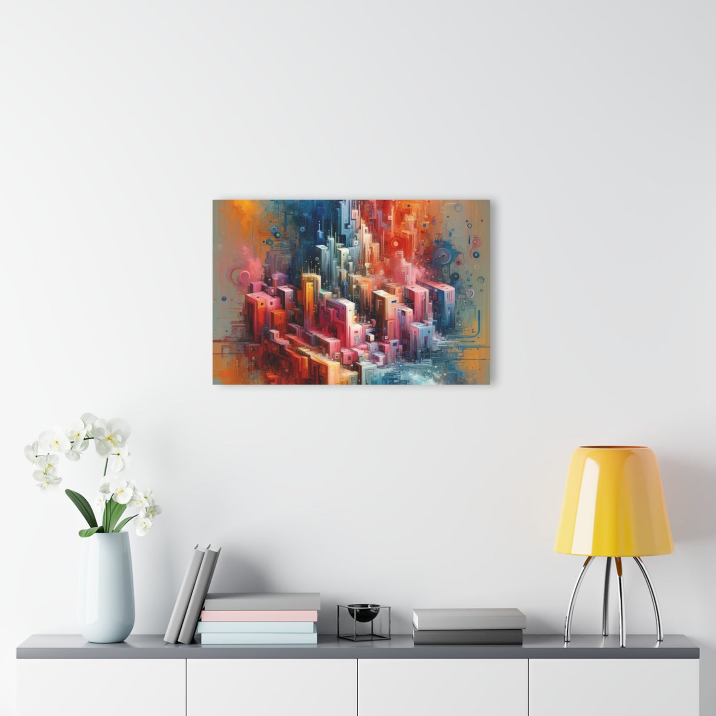 Digital Harmony Tachism Acrylic Prints (French Cleat Hanging) - ATUH.ART
