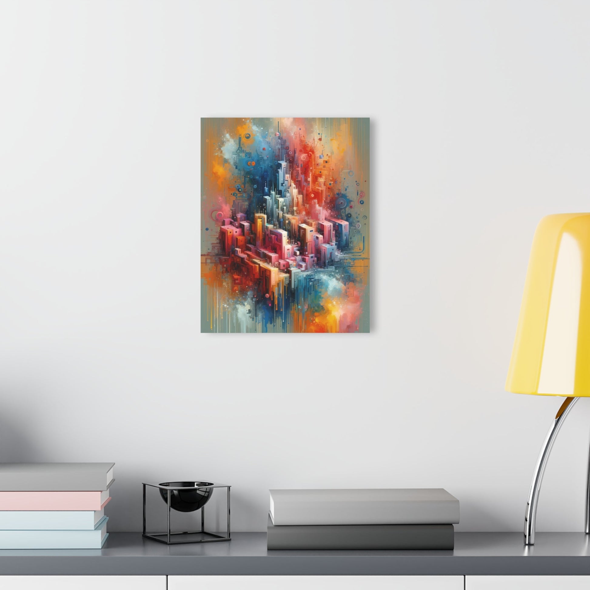 Digital Harmony Tachism Acrylic Prints (French Cleat Hanging) - ATUH.ART