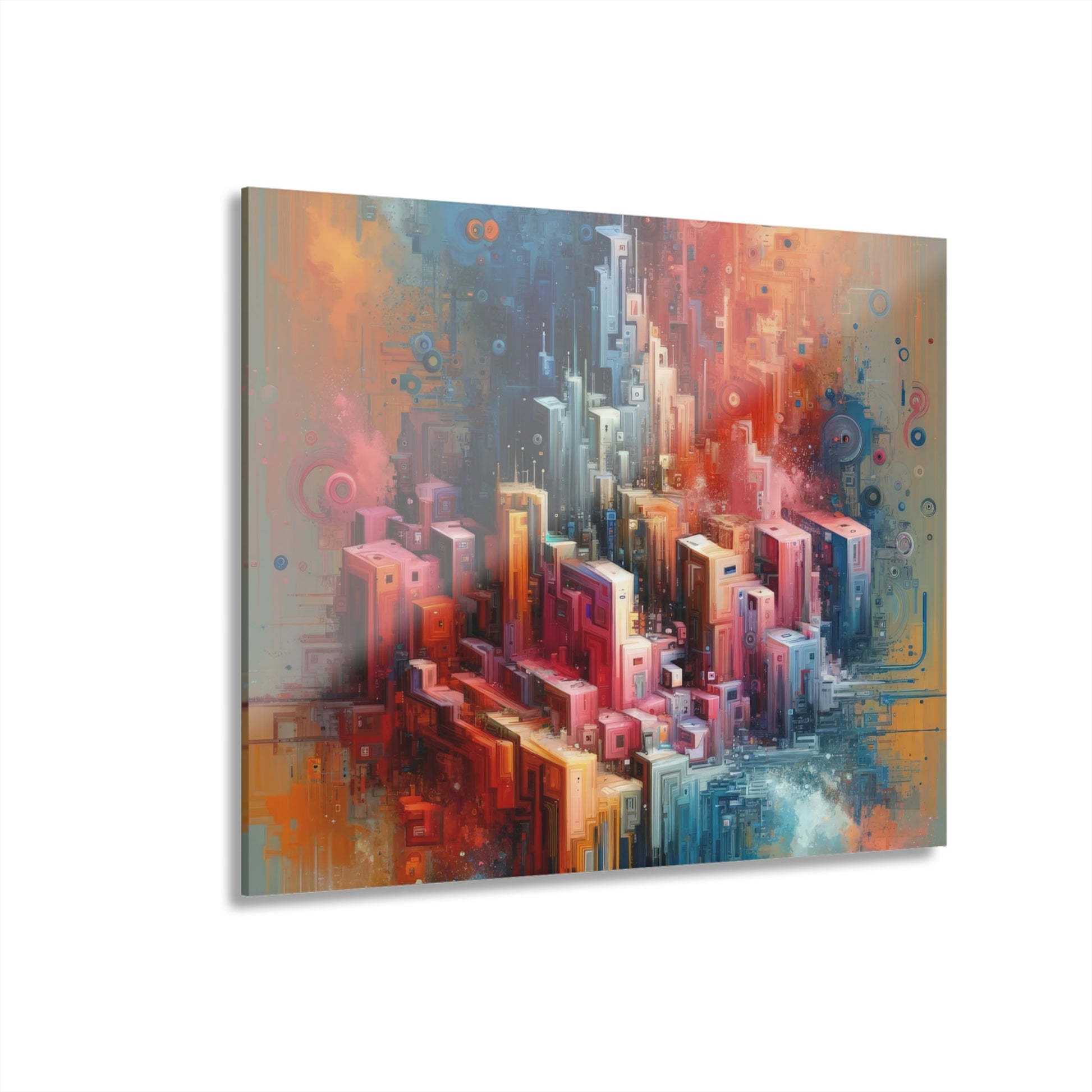 Digital Harmony Tachism Acrylic Prints (French Cleat Hanging) - ATUH.ART