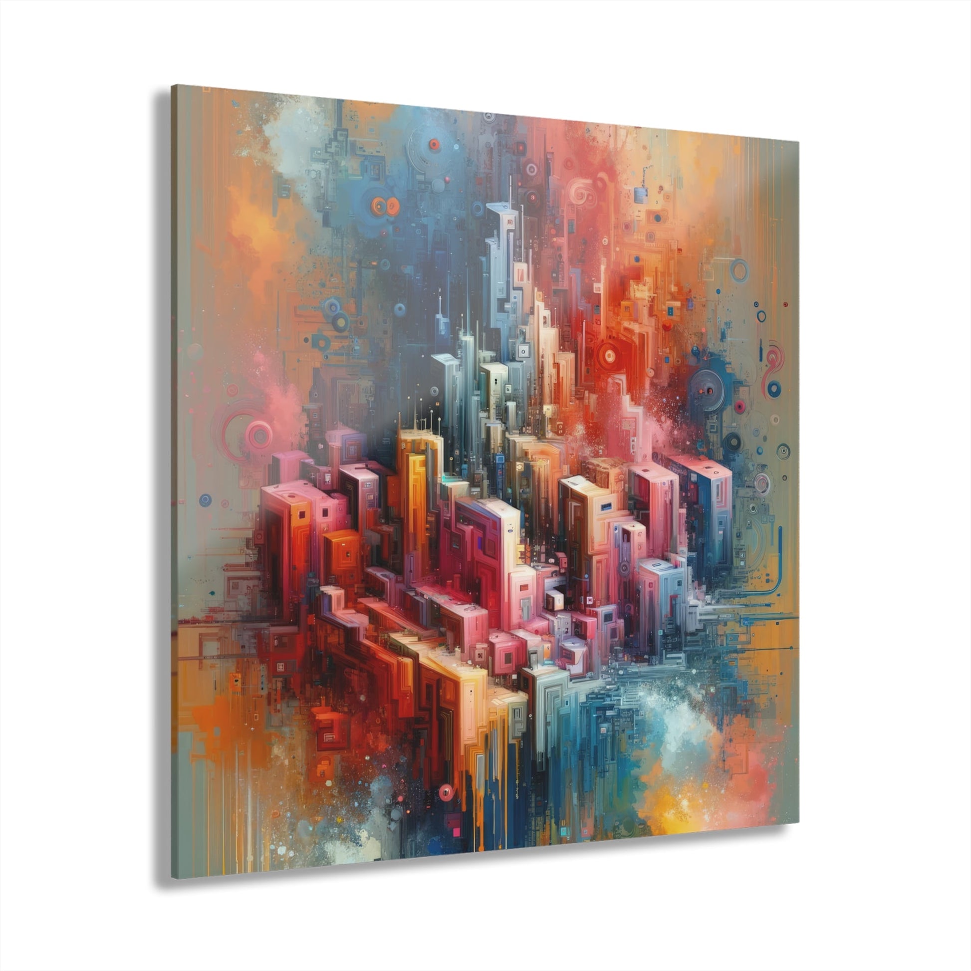 Digital Harmony Tachism Acrylic Prints (French Cleat Hanging) - ATUH.ART