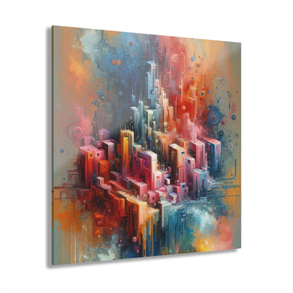 Digital Harmony Tachism Acrylic Prints (French Cleat Hanging) - ATUH.ART