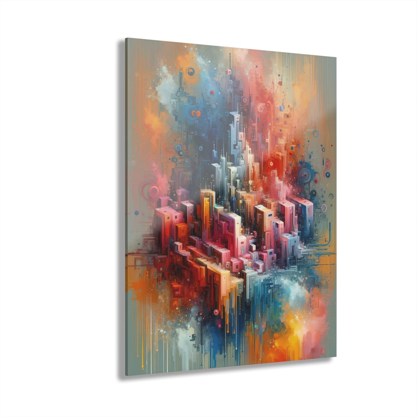 Digital Harmony Tachism Acrylic Prints (French Cleat Hanging) - ATUH.ART
