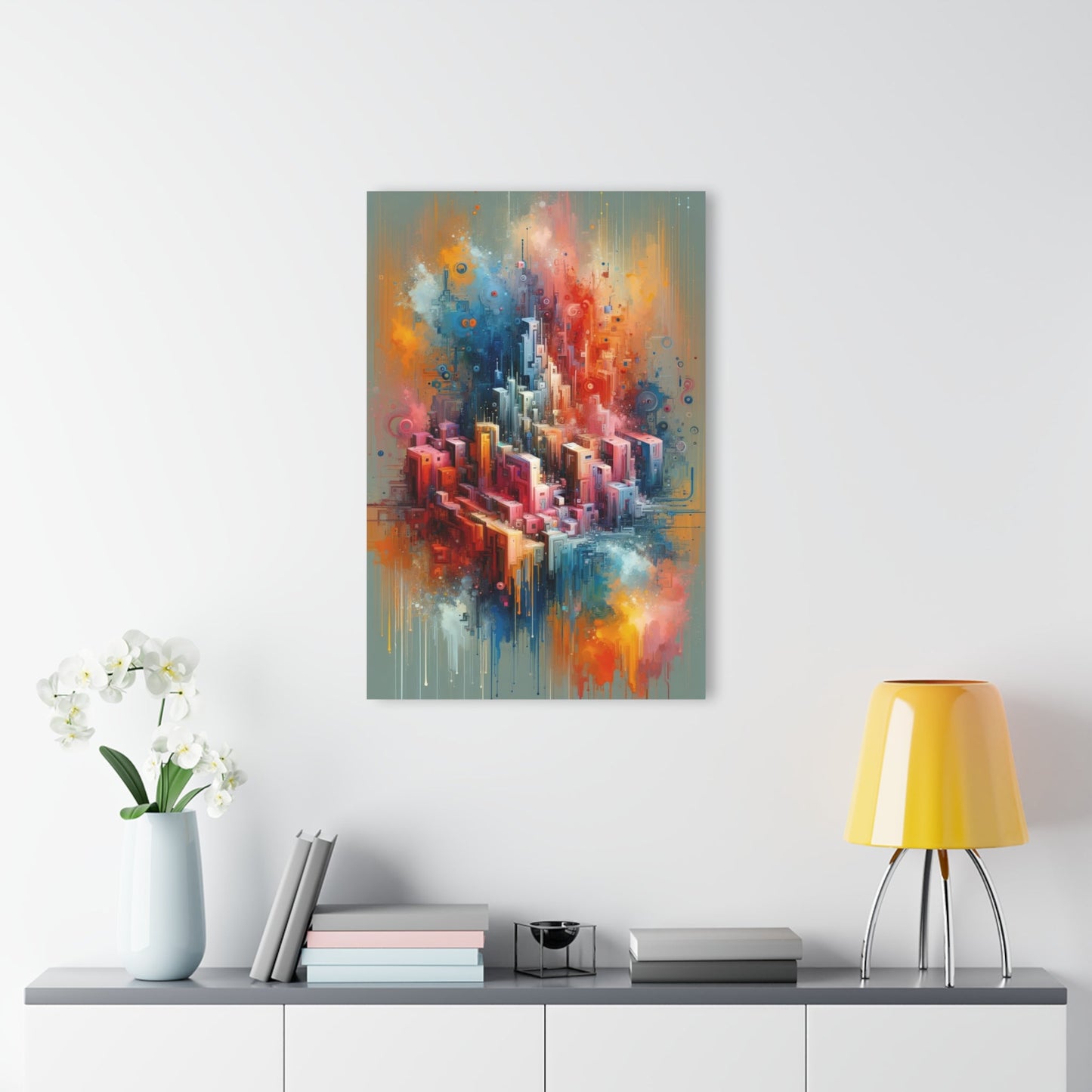 Digital Harmony Tachism Acrylic Prints (French Cleat Hanging) - ATUH.ART