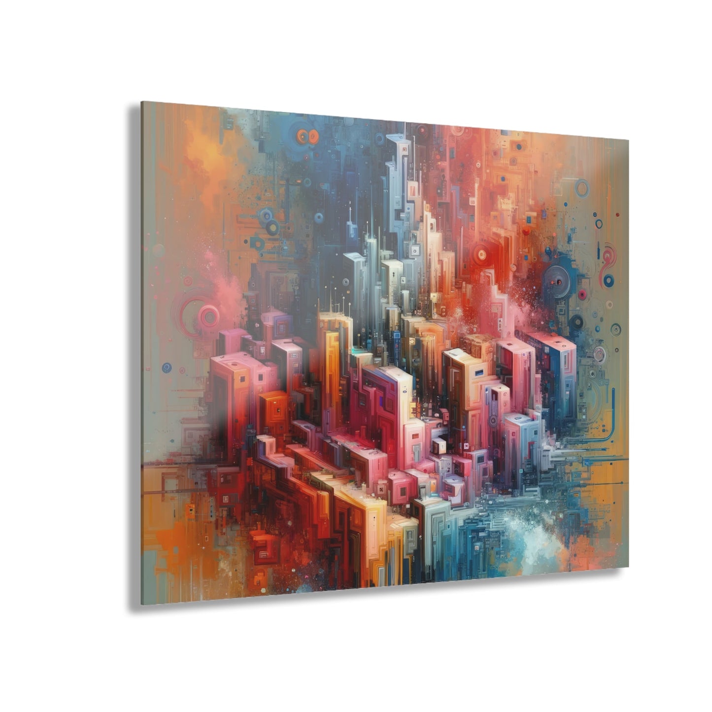 Digital Harmony Tachism Acrylic Prints (French Cleat Hanging) - ATUH.ART