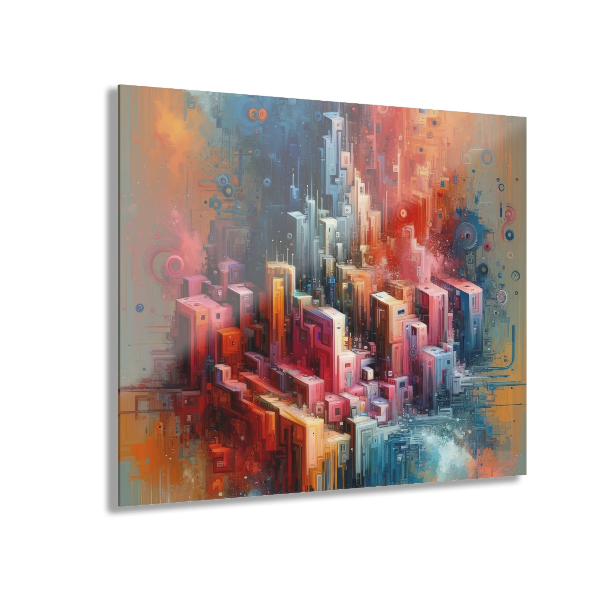 Digital Harmony Tachism Acrylic Prints (French Cleat Hanging) - ATUH.ART