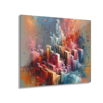 Digital Harmony Tachism Acrylic Prints (French Cleat Hanging) - ATUH.ART