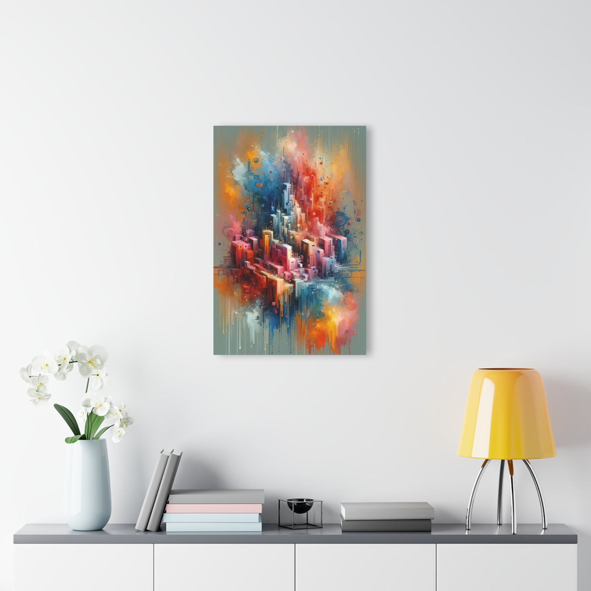 Digital Harmony Tachism Acrylic Prints (French Cleat Hanging) - ATUH.ART