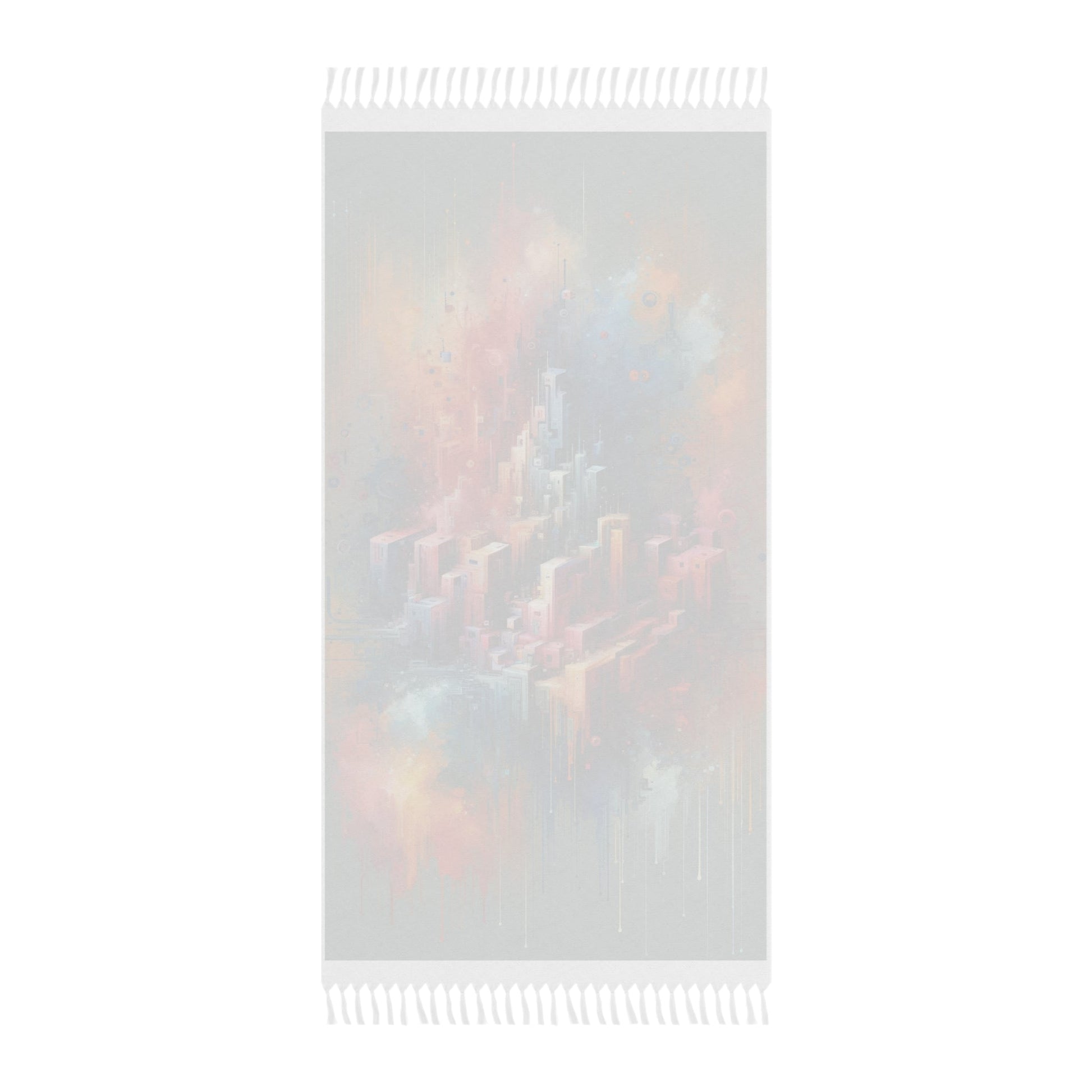Digital Harmony Tachism Boho Beach Cloth - ATUH.ART