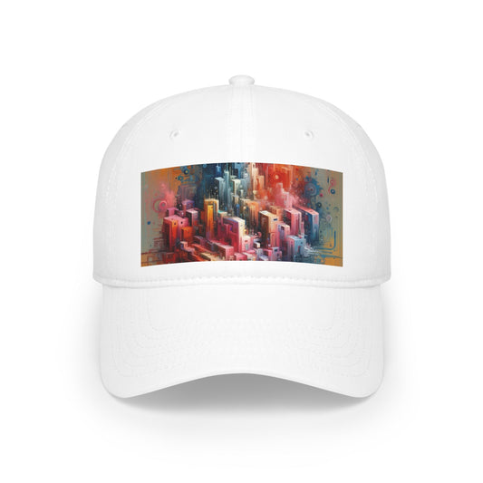 Digital Harmony Tachism Low Profile Baseball Cap - ATUH.ART