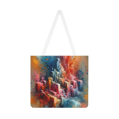 Digital Harmony Tachism Shoulder Tote Bag (AOP) - ATUH.ART