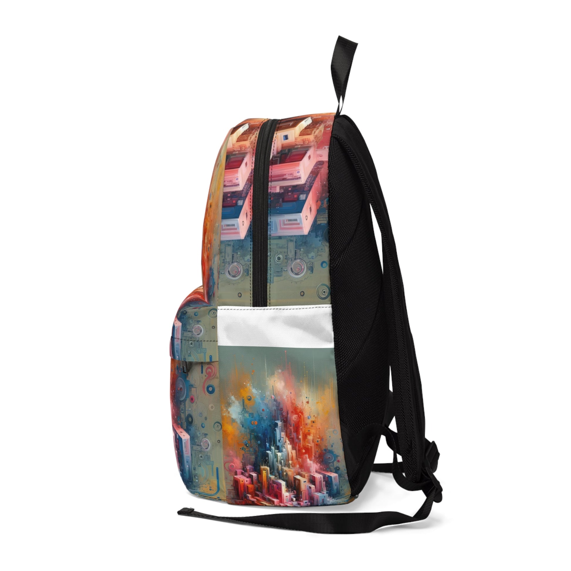 Digital Harmony Tachism Unisex Classic Backpack - ATUH.ART