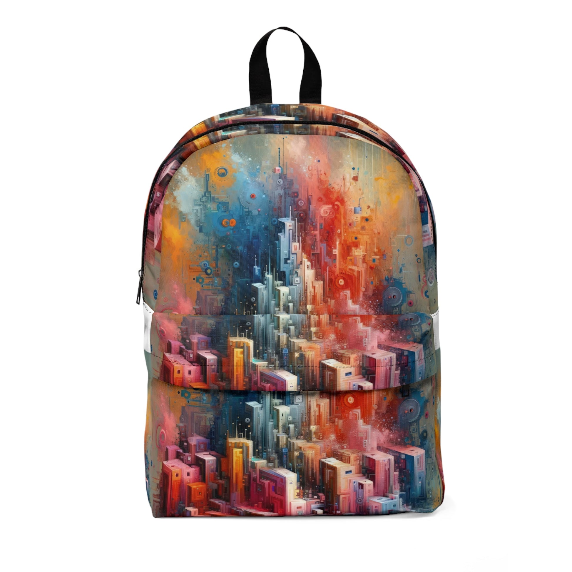 Digital Harmony Tachism Unisex Classic Backpack - ATUH.ART