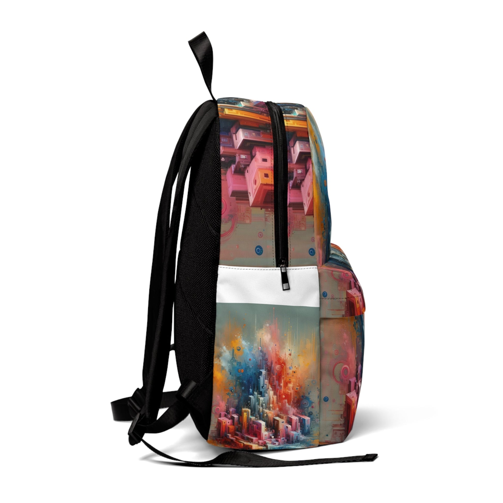 Digital Harmony Tachism Unisex Classic Backpack - ATUH.ART