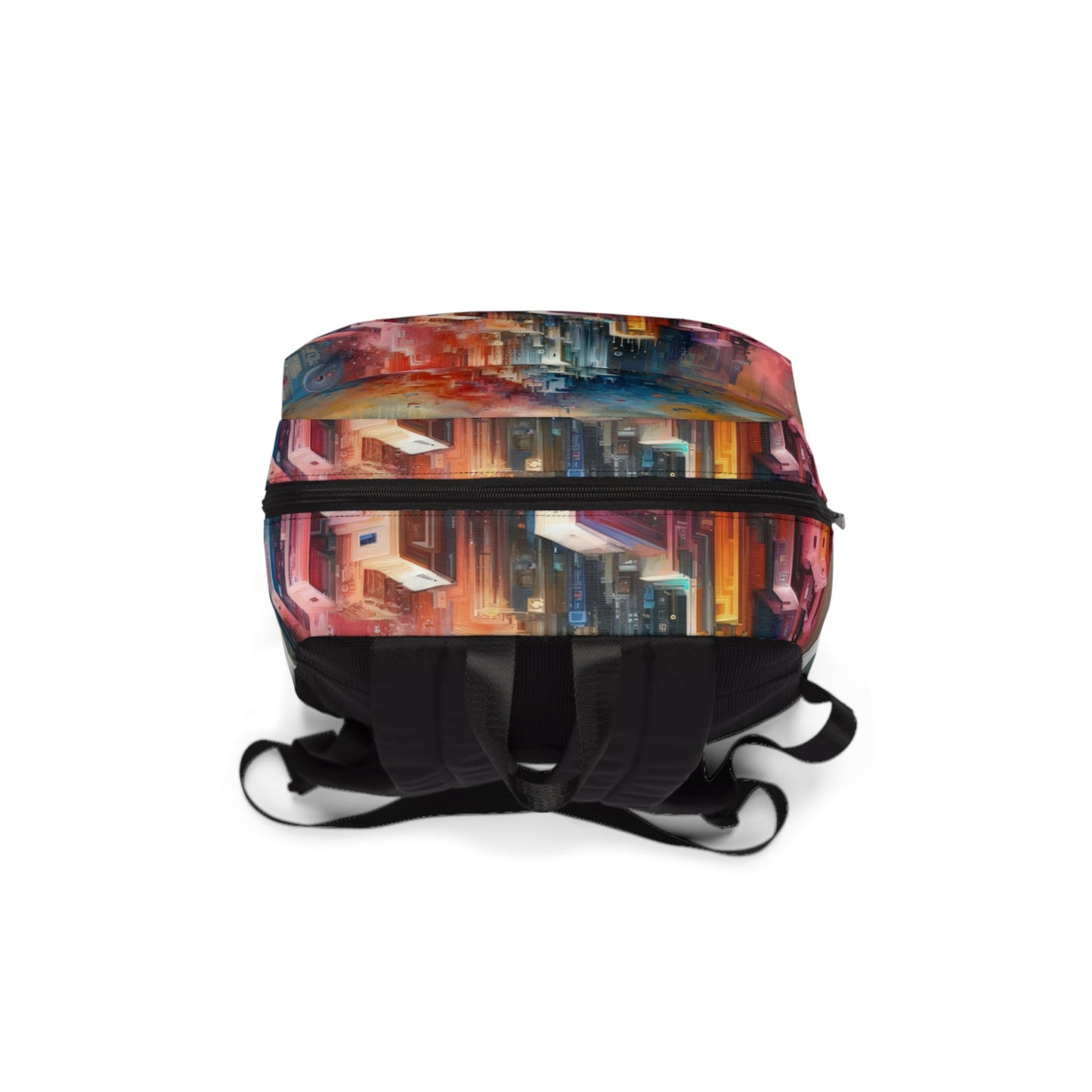 Digital Harmony Tachism Unisex Classic Backpack - ATUH.ART