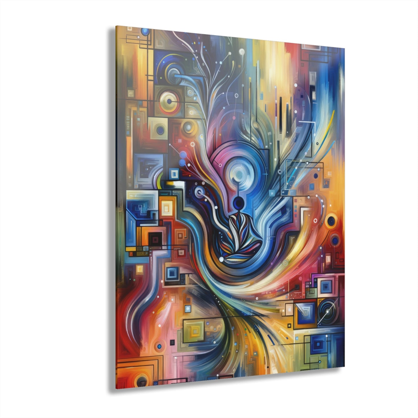 Digital Mindfulness Abstract Acrylic Prints (French Cleat Hanging) - ATUH.ART