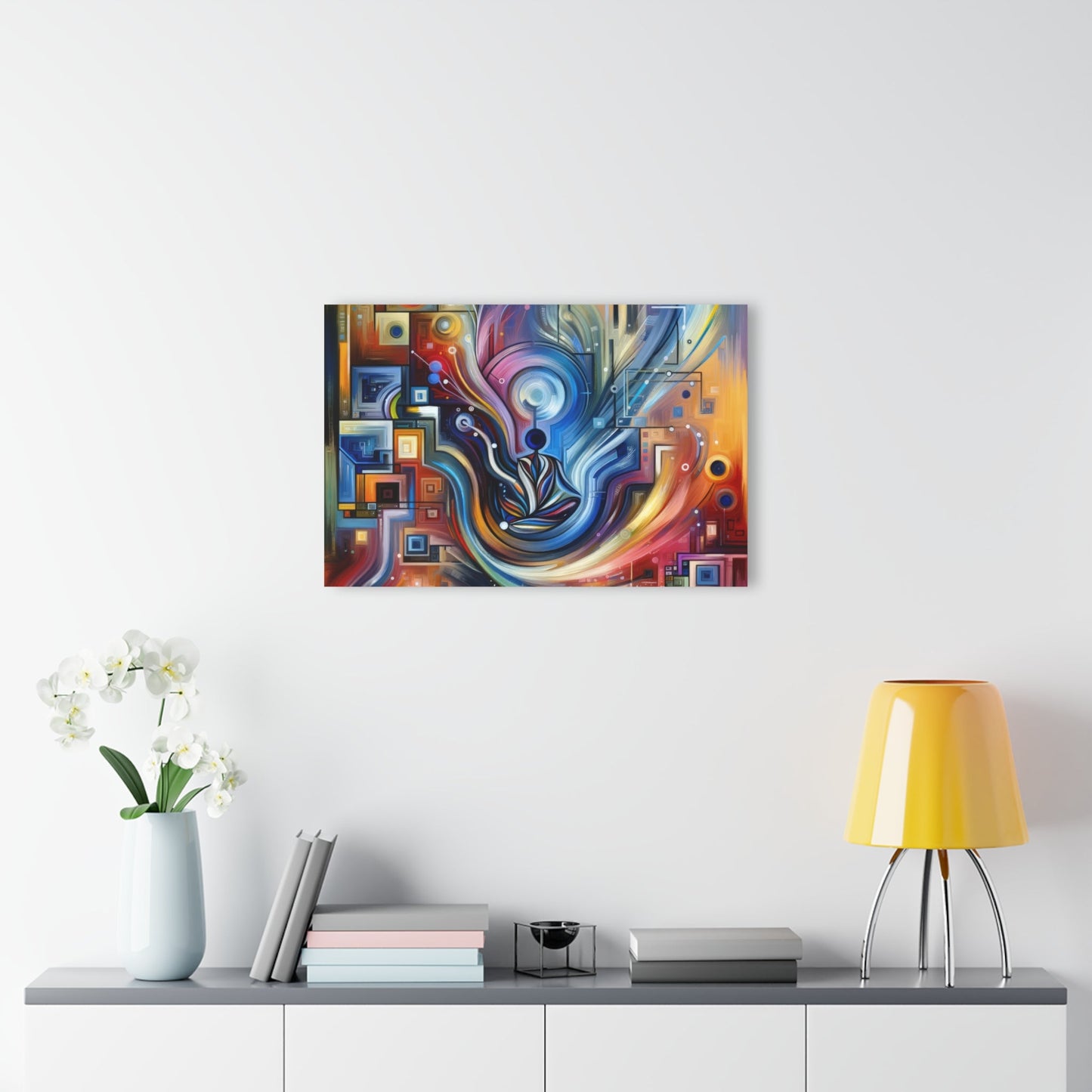 Digital Mindfulness Abstract Acrylic Prints (French Cleat Hanging) - ATUH.ART