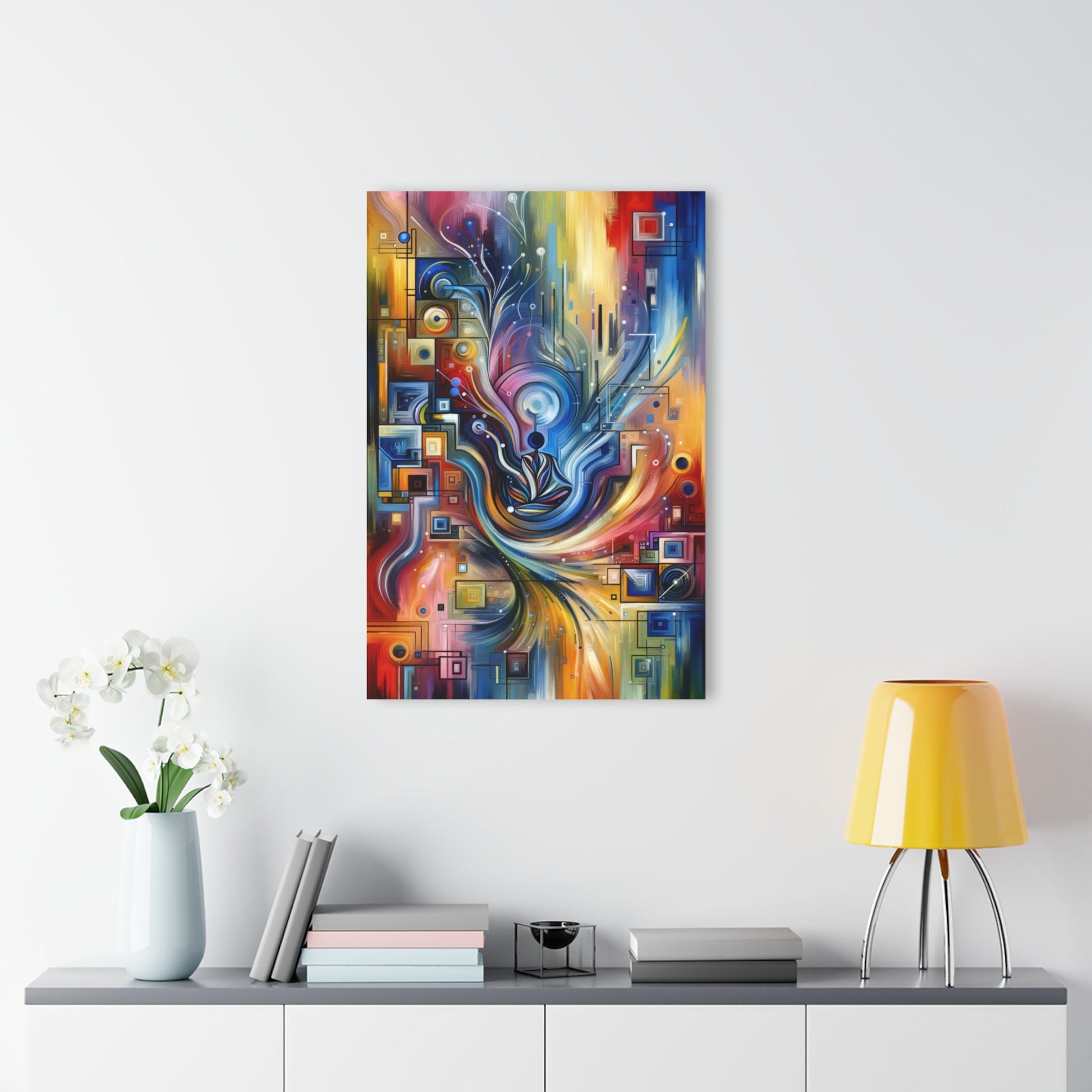 Digital Mindfulness Abstract Acrylic Prints (French Cleat Hanging) - ATUH.ART