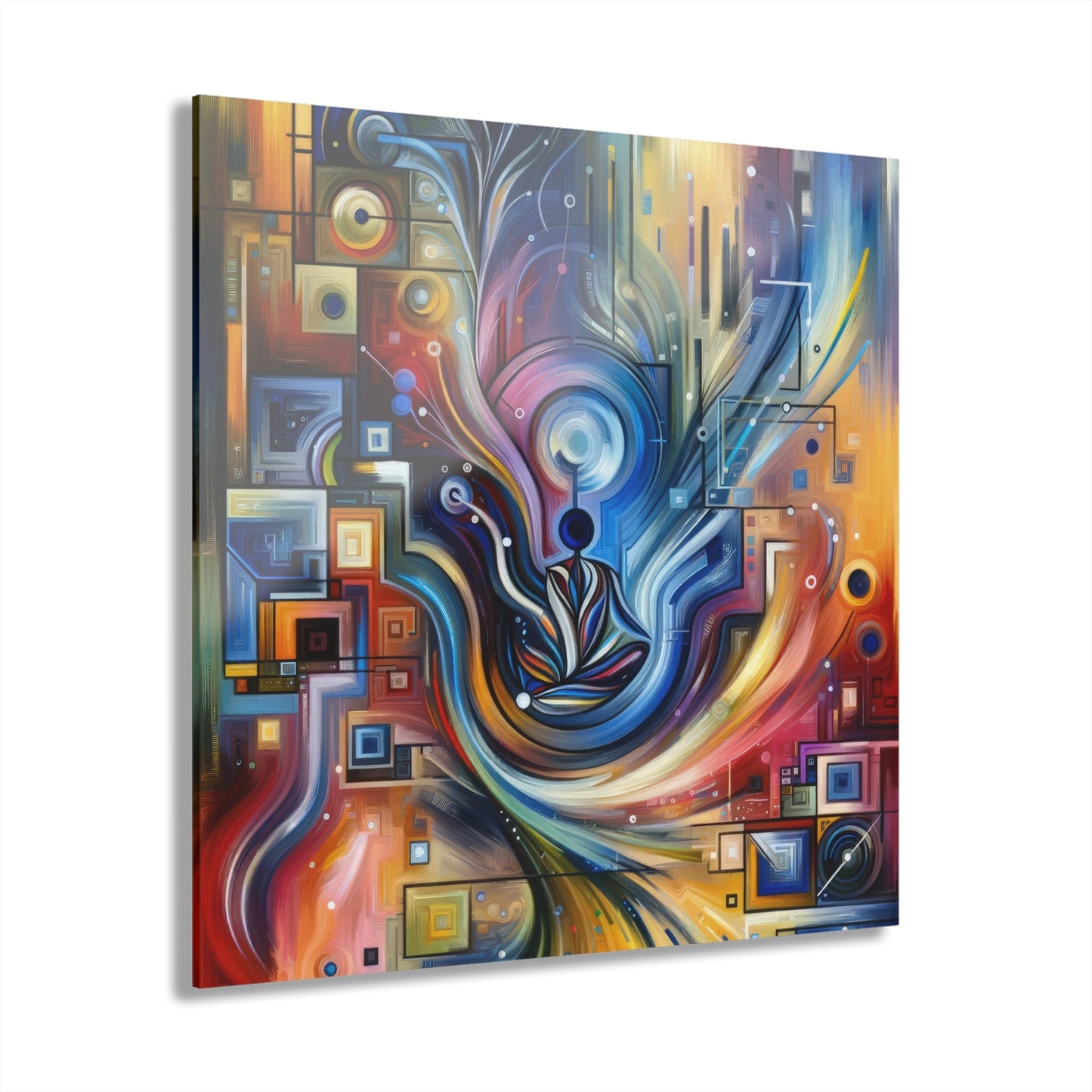 Digital Mindfulness Abstract Acrylic Prints (French Cleat Hanging) - ATUH.ART