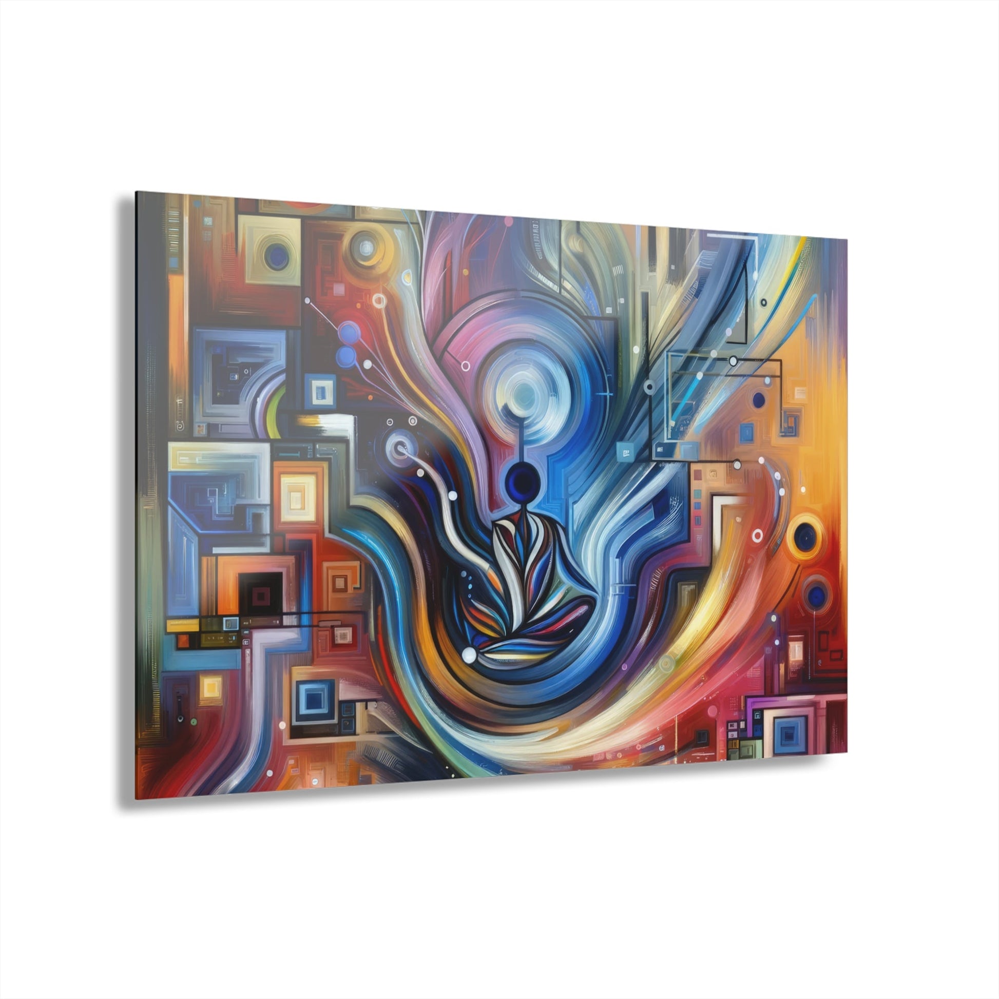 Digital Mindfulness Abstract Acrylic Prints (French Cleat Hanging) - ATUH.ART