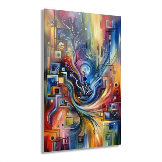 Digital Mindfulness Abstract Acrylic Prints (French Cleat Hanging) - ATUH.ART