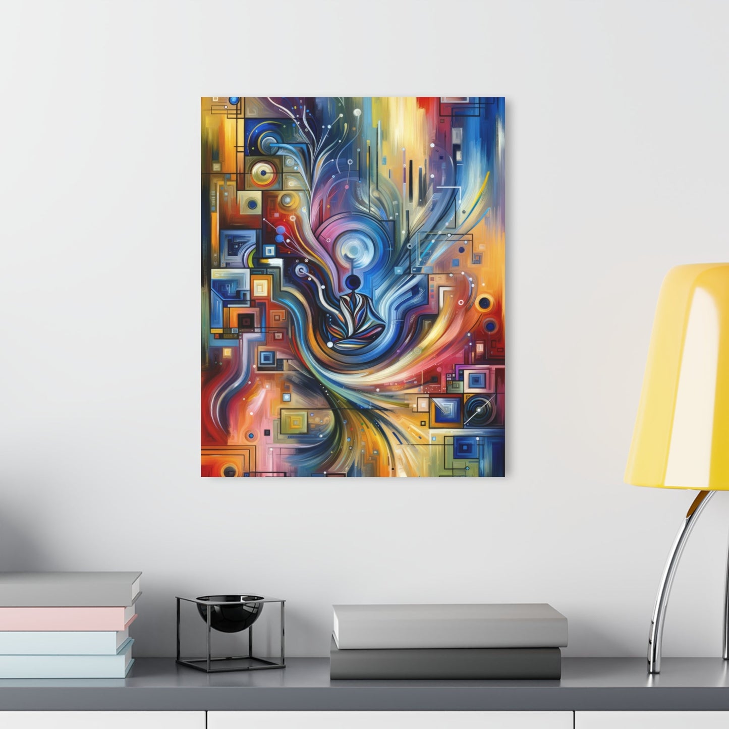 Digital Mindfulness Abstract Acrylic Prints (French Cleat Hanging) - ATUH.ART