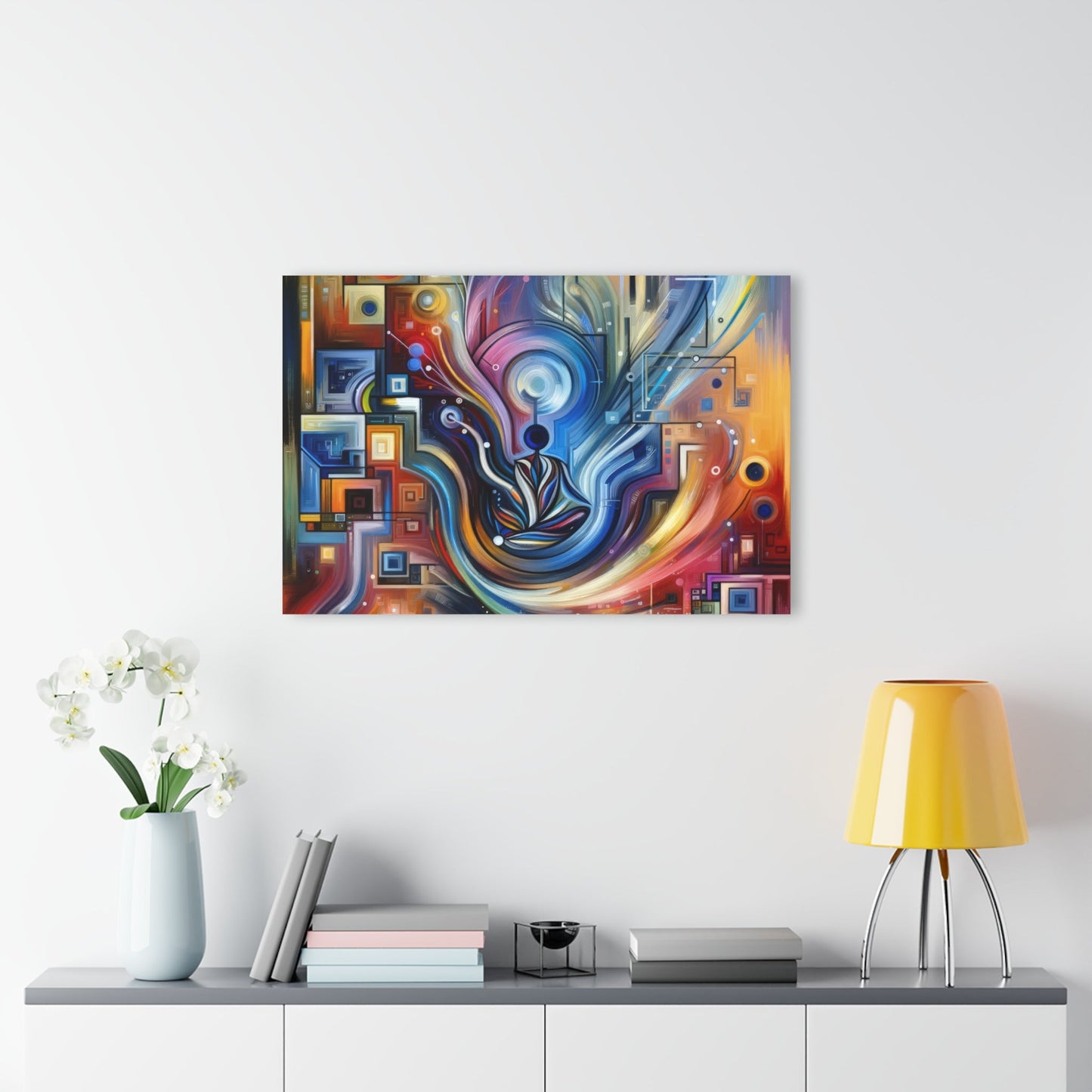 Digital Mindfulness Abstract Acrylic Prints (French Cleat Hanging) - ATUH.ART