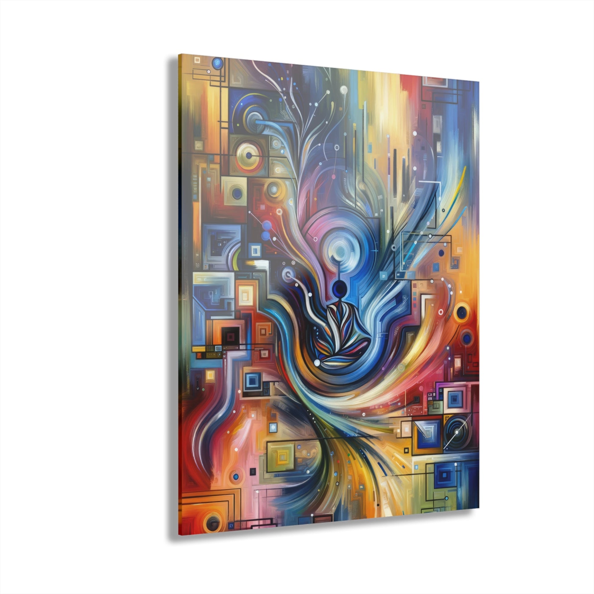 Digital Mindfulness Abstract Acrylic Prints (French Cleat Hanging) - ATUH.ART