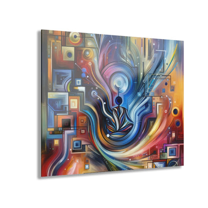 Digital Mindfulness Abstract Acrylic Prints (French Cleat Hanging) - ATUH.ART