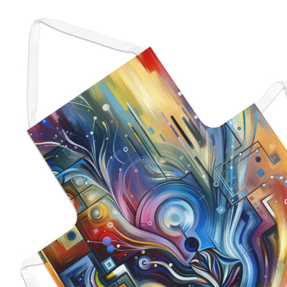 Digital Mindfulness Abstract Adult Apron (AOP) - ATUH.ART
