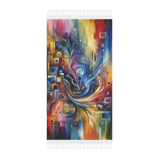 Digital Mindfulness Abstract Boho Beach Cloth - ATUH.ART