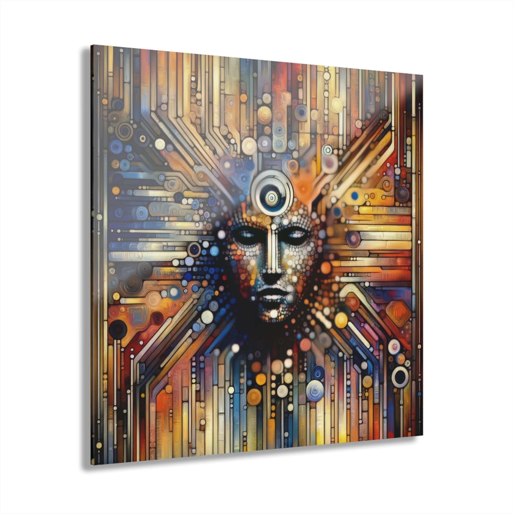 Digital Rhythm Tapestry Acrylic Prints (French Cleat Hanging) - ATUH.ART