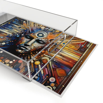 Digital Rhythm Tapestry Acrylic Serving Tray - ATUH.ART