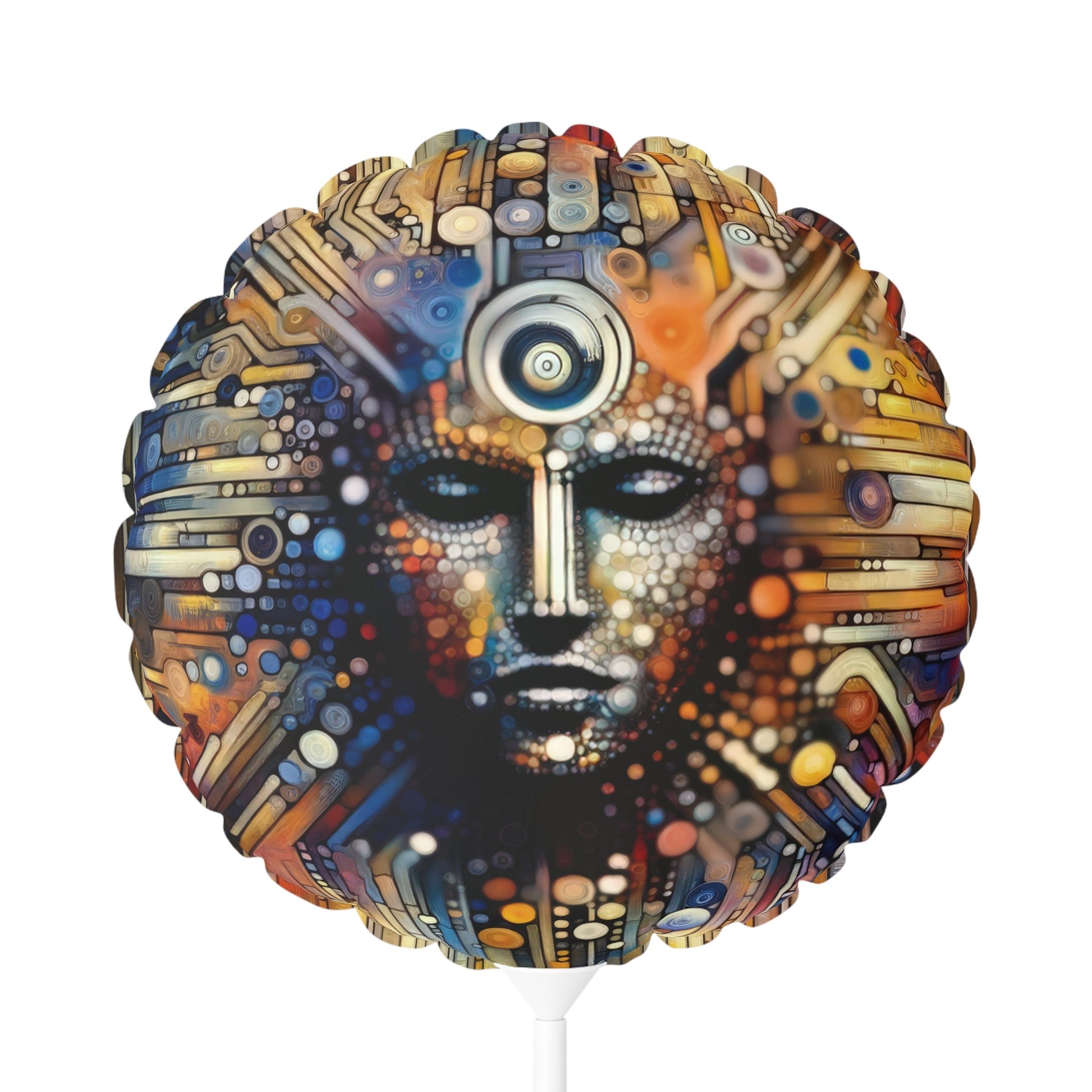 Digital Rhythm Tapestry Balloon (Round and Heart-shaped), 11" - ATUH.ART