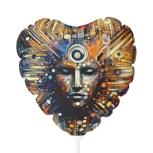 Digital Rhythm Tapestry Balloon (Round and Heart-shaped), 11" - ATUH.ART