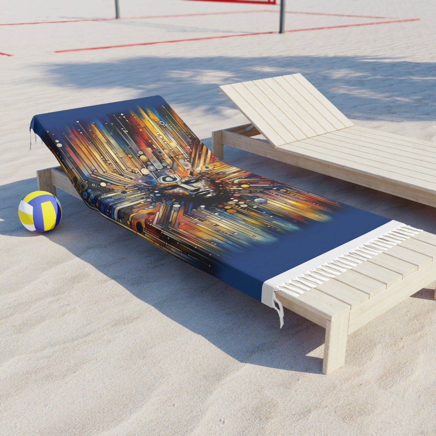 Digital Rhythm Tapestry Boho Beach Cloth - ATUH.ART