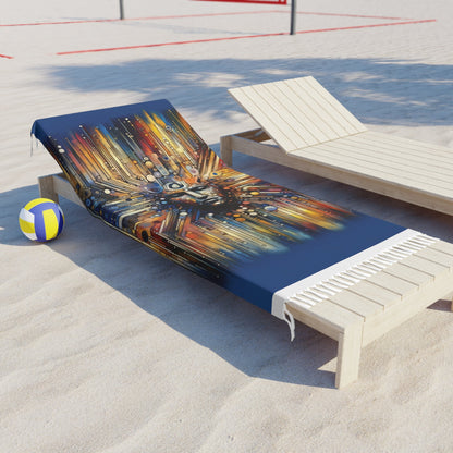 Digital Rhythm Tapestry Boho Beach Cloth - ATUH.ART