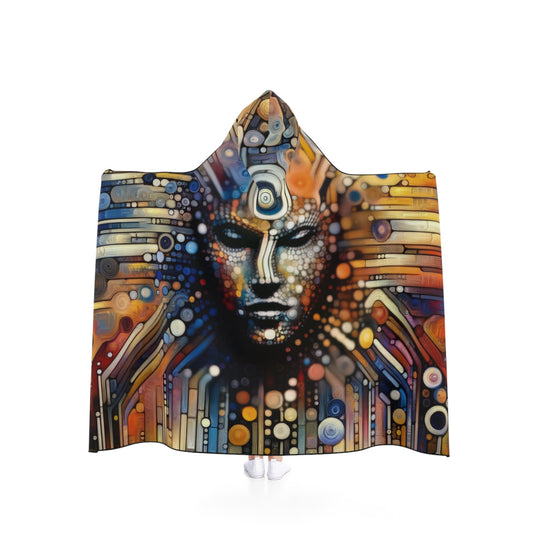 Digital Rhythm Tapestry Hooded Blanket - ATUH.ART