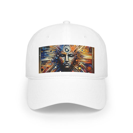 Digital Rhythm Tapestry Low Profile Baseball Cap - ATUH.ART