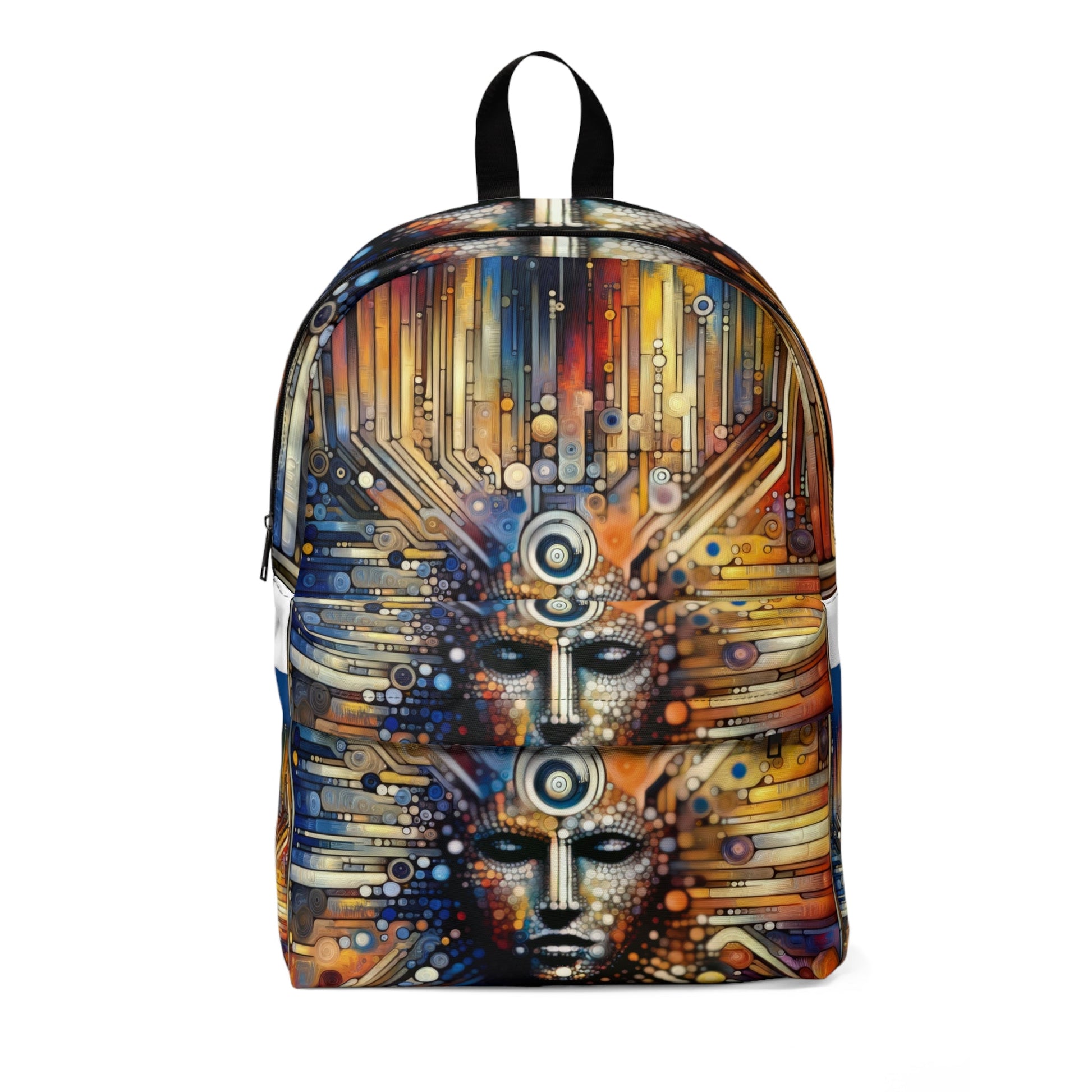 Digital Rhythm Tapestry Unisex Classic Backpack - ATUH.ART