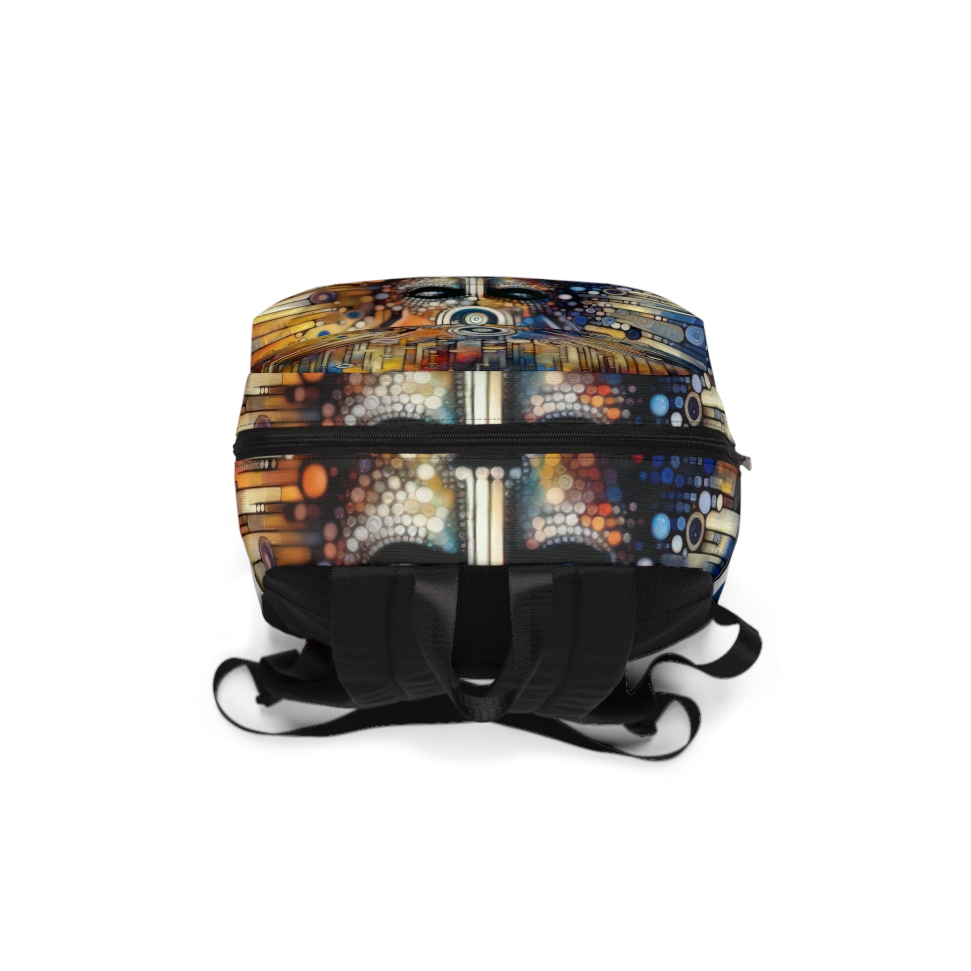 Digital Rhythm Tapestry Unisex Classic Backpack - ATUH.ART