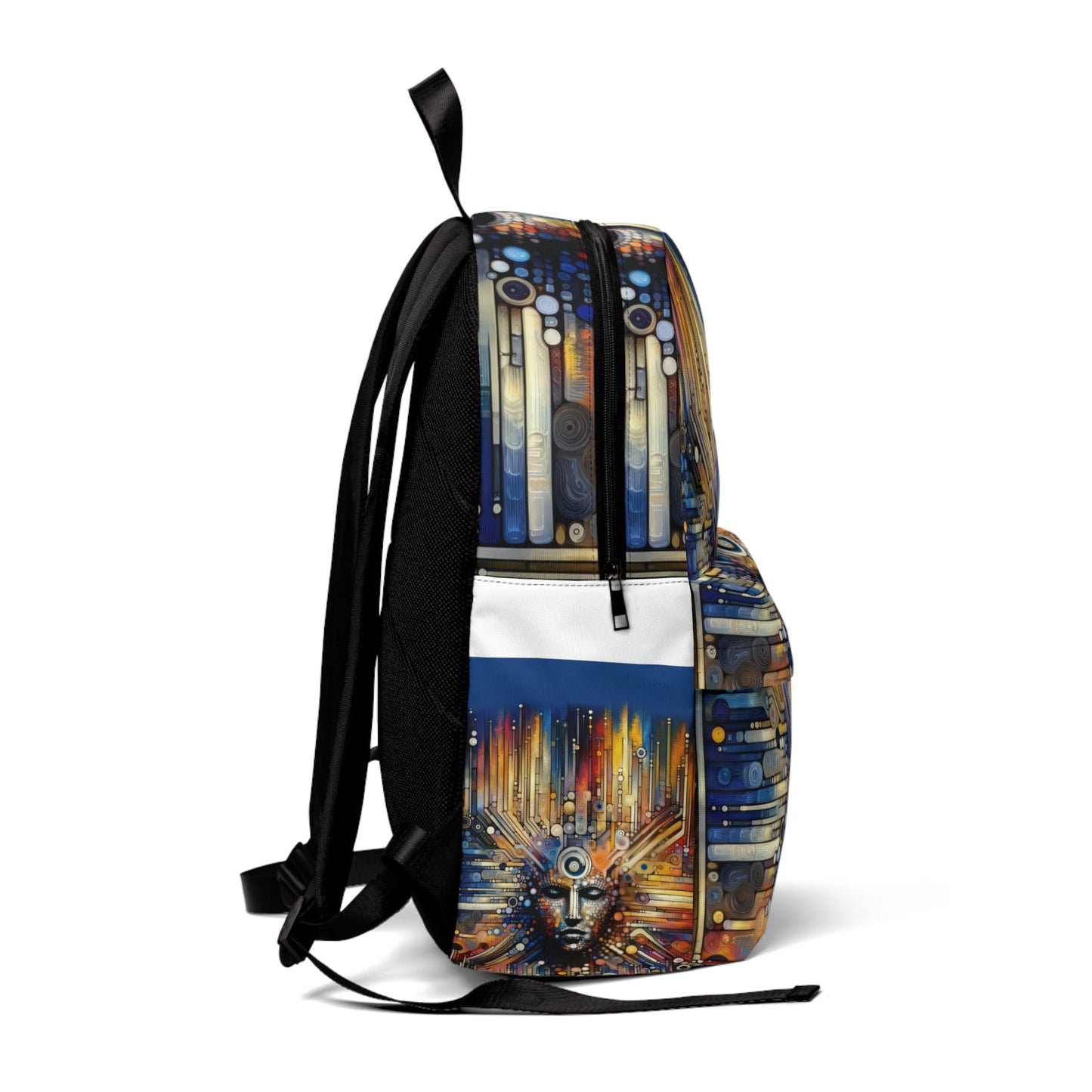 Digital Rhythm Tapestry Unisex Classic Backpack - ATUH.ART