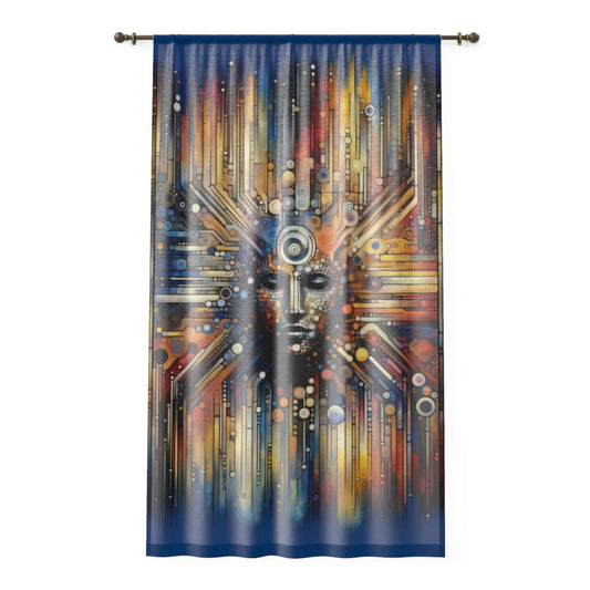 Digital Rhythm Tapestry Window Curtain - ATUH.ART