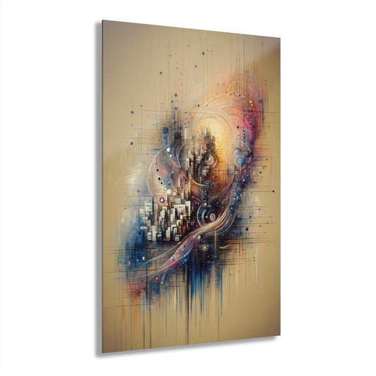 Digital Rhythmic Architecture Acrylic Prints (French Cleat Hanging) - ATUH.ART
