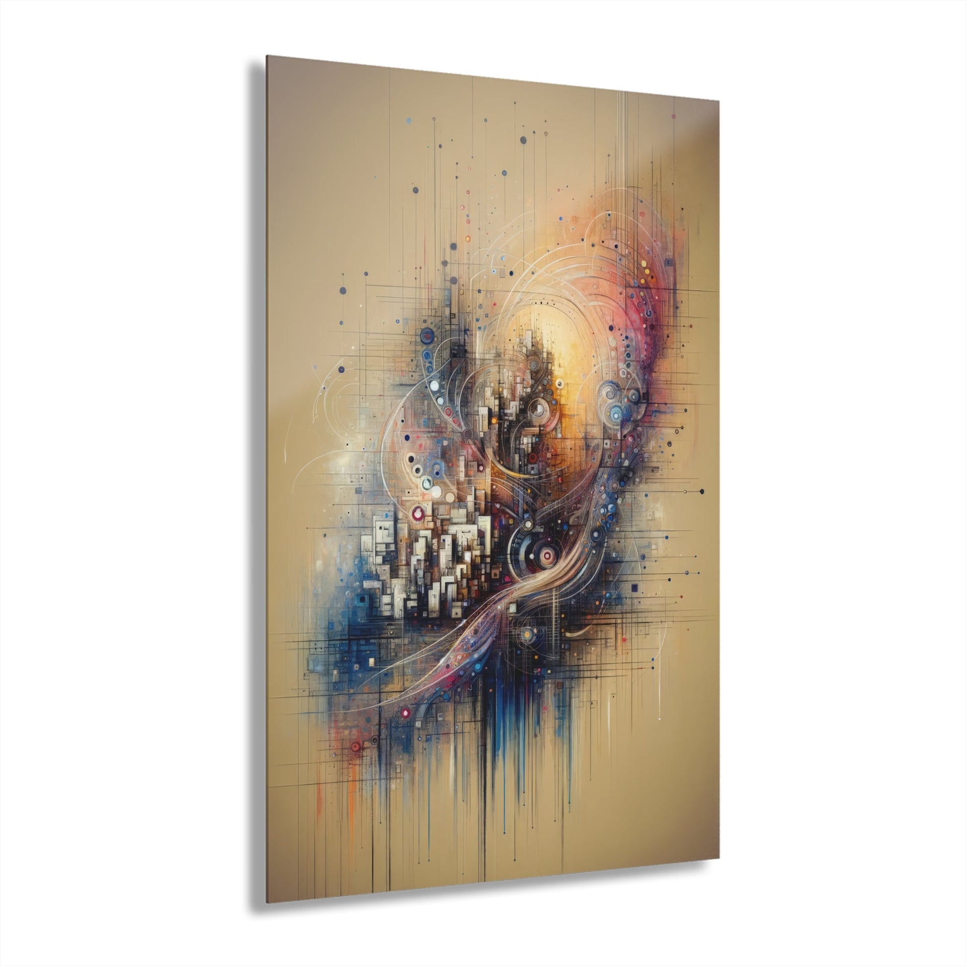 Digital Rhythmic Architecture Acrylic Prints (French Cleat Hanging) - ATUH.ART