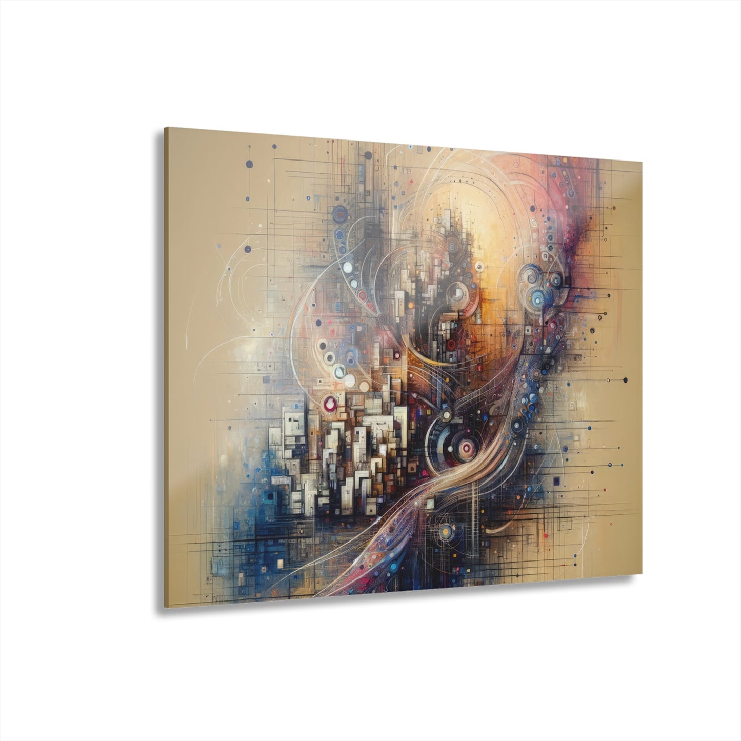 Digital Rhythmic Architecture Acrylic Prints (French Cleat Hanging) - ATUH.ART